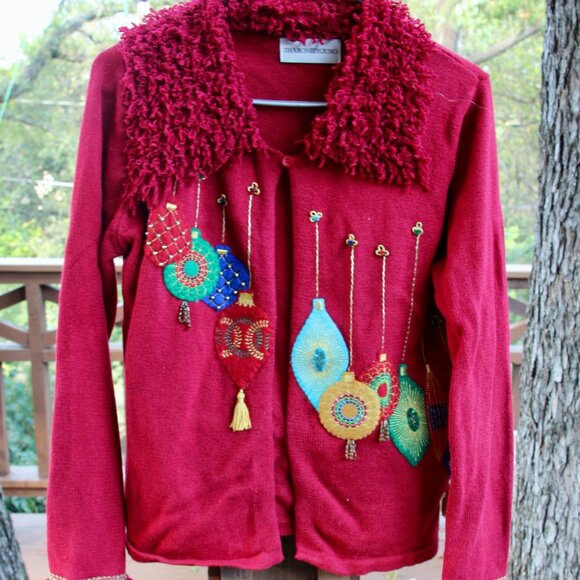 Vintage Sharon Young Christmas sweater-size medium - Picture 1 of 7